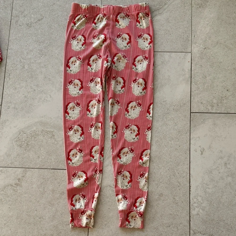 Velveteen Red Santa Kids Pajama Size 7